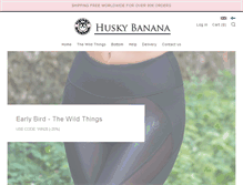 Tablet Screenshot of huskybanana.com